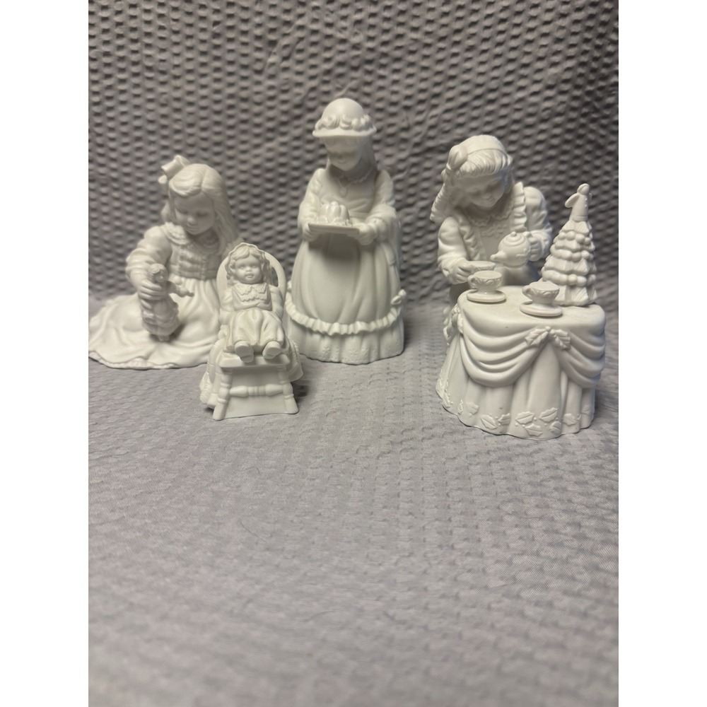 Department 56 Lot Winter Silhouette Series A Christmas Tea 1995 unboxed READ